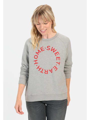 Camel Active Sweatshirt mit Print in Grau