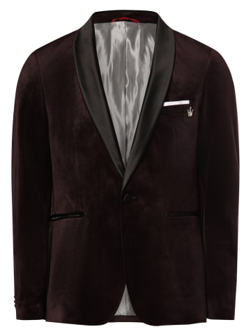 Finshley & Harding London Sakko Brixdon-6 in aubergine schwarz