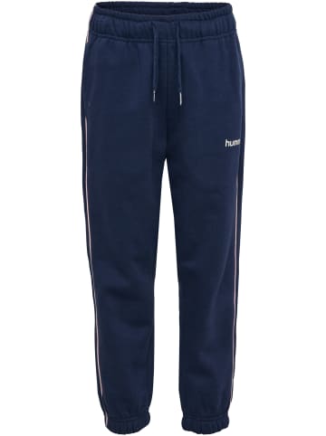 Hummel Verstellbare Taille Hose Hmljr Loose Kinder in DRESS BLUE/ROSEATE SPOONBILL
