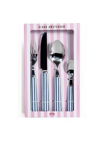 Blond Amsterdam 4-tlg. Besteckset Blau in Blau - 24cm