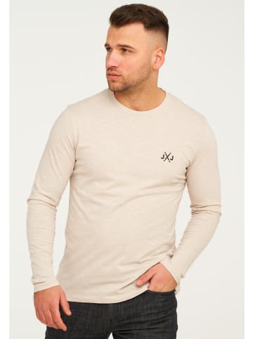 Jack & Jones Langarmshirt mit Logo - JCORISE INFINITY TEE LS CREW NECK in Moonbeam