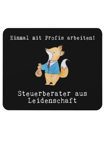 Mr. & Mrs. Panda mousematte Steuerberater Leidenschaft mit Spruch in Schwarz