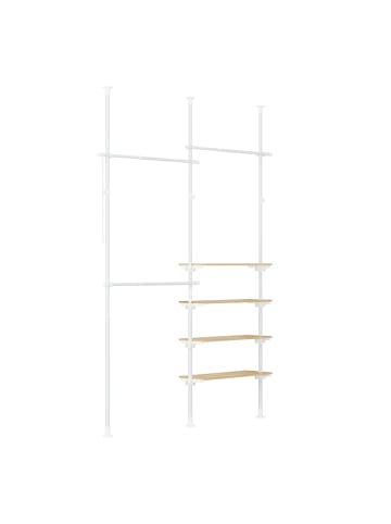 SoBuy Kleiderständer in Reinweiß - (W) 54 x (H) 214 x (L) 151 cm