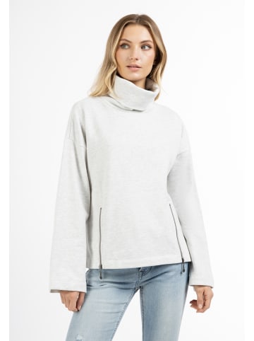 DreiMaster Damen Oversize Sweater in Wollweiss Melange