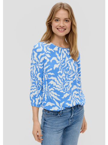 s.Oliver Bluse 3/4 Arm in Weiß-blau