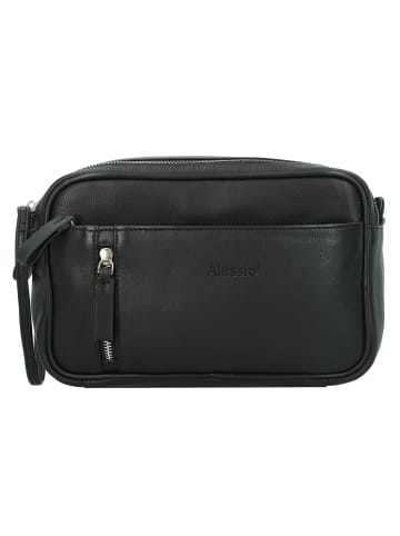 Alassio Kulturbeutel Leder 24.5 cm schwarz