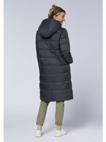 Polo Sylt Mantel im gesteppten Design in Schwarz