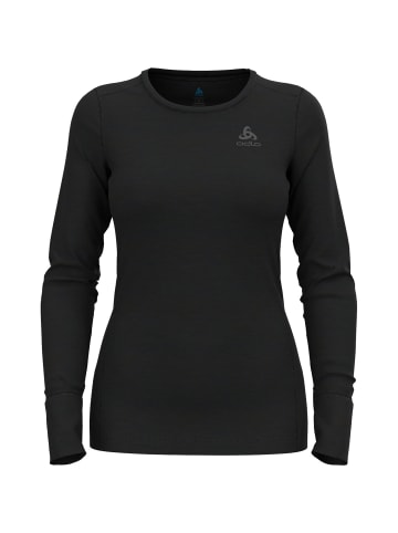 Odlo BL TOP crew neck l/s MERINO 20 in Schwarz013