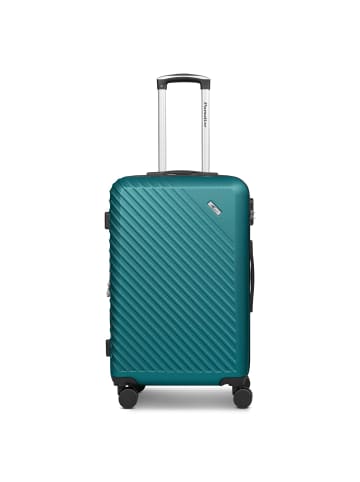 Check.In Paradise 2.0 4 Rollen Trolley M 68 cm mit Dehnfalte smaragd green