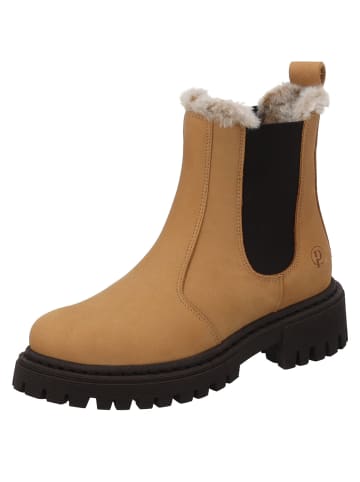 palado Chelsea Boots in honey/stitch black