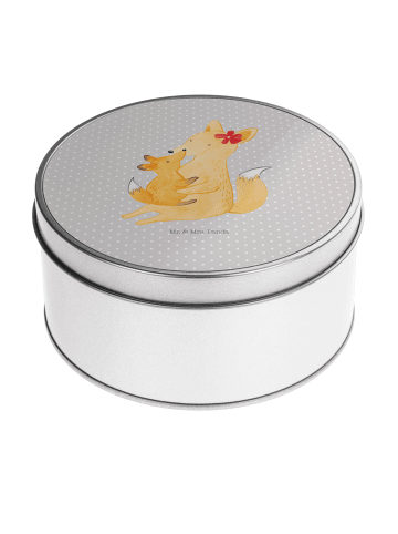 Mr. & Mrs. Panda Blechdose Fuchs Mama ohne Spruch in Grau Pastell
