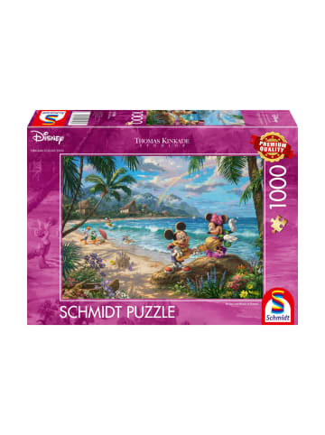 Schmidt Spiele Puzzle Disney, Thomas Kinkade, Mickey und Minnie in Hawaii 1000Teile, ab 9 Jahre