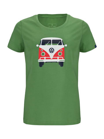 elkline T-Shirt Kult VW T1 in mossgreen
