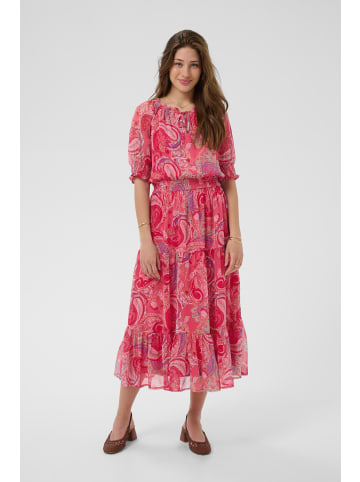 Cream Kleid CRYuna Feminine in pink paisley