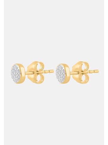 Diamant Exquis Ohrringe aus 375 Gelbgold mit Diamant