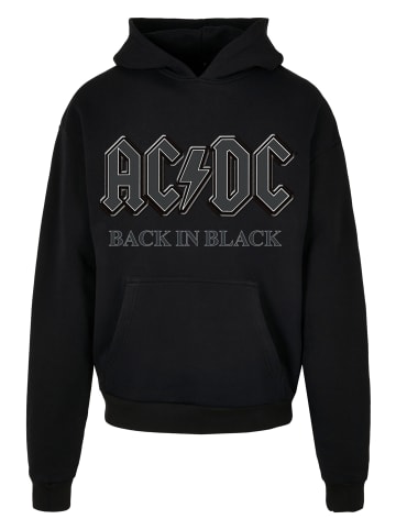 F4NT4STIC Ultra Heavy Hoodie PLUS SIZE ACDC Back in Black in schwarz