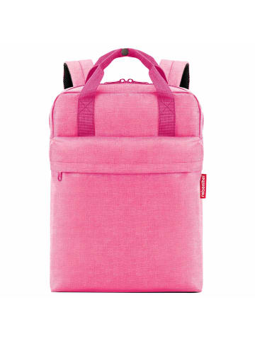 Reisenthel all day - Rucksack M 39 cm (black) in twist pink