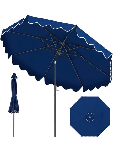 COSTWAY Sonnenschirm 270 cm in Blau