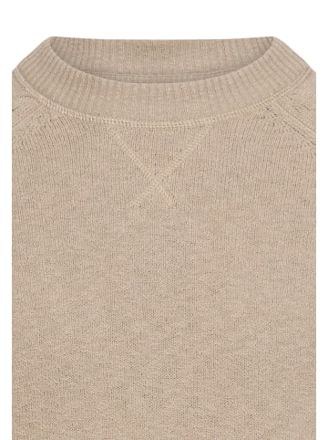 Camel Active Strickpullover mit Rundhalsausschnitt in Beige