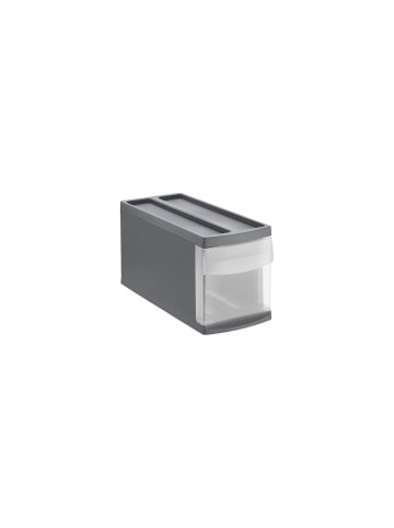 Rotho Systemix Schubladenbox mit 7l Schub, Kunststoff (PP) in Anthrazit