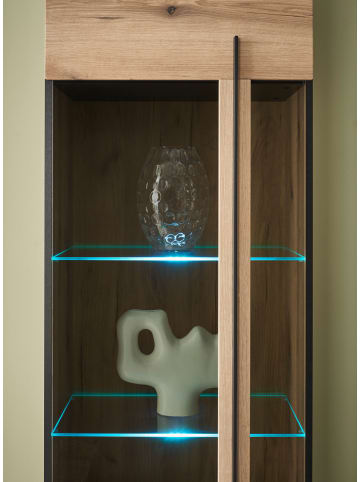 Furn.Design Wohnwand Evoke Eiche 4-teilig 350 cm, Wohnkombination mit Soft-Close