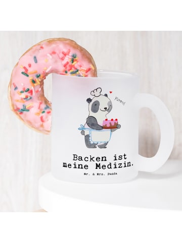 Mr. & Mrs. Panda Pott Panda Backen mit Spruch in Transparent