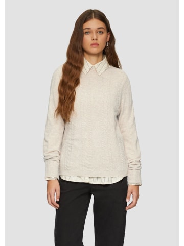 QS Strickpullover in 80W0_helles beige