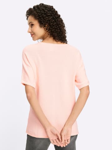 Heine Kurzarmpullover in hellrosé