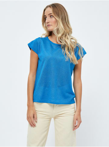 minus T-Shirt in Ocean Blue Lurex