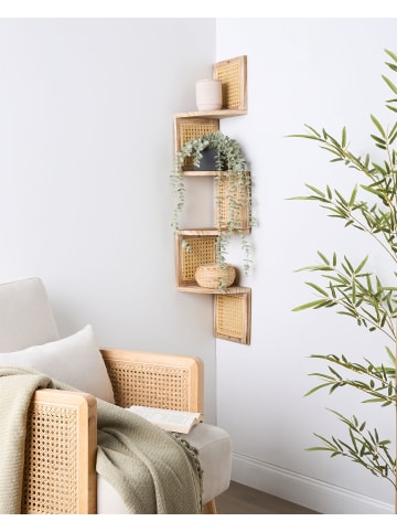 Beliani Bücherregal ALDER in Braun - (W) 19 x (H) 101 x (L) 19 cm