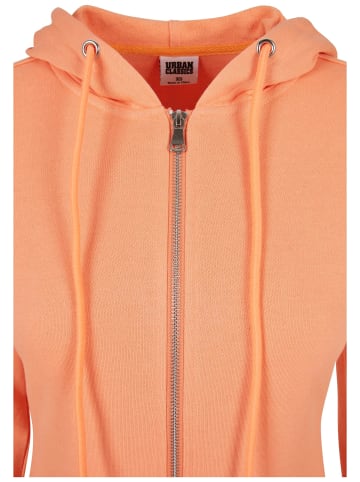 Urban Classics Zip-Kapuzenpullover in papaya