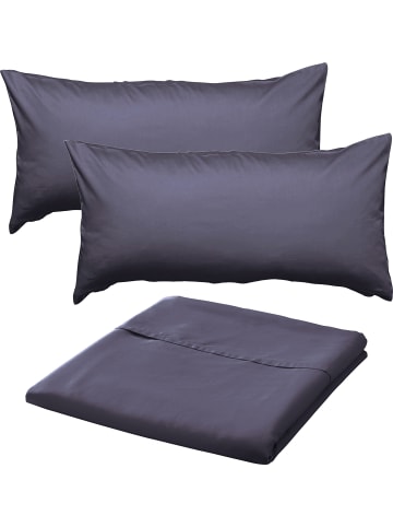 Erwin Müller Mako-Satin Sommer-Set 3-teilig Landshut in anthrazit