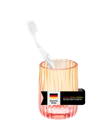 bremermann Zahnputzbecher rot/orange