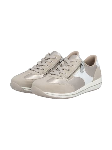 rieker Rock-Sneaker aus Leder (niedrige Ausführung) Beige