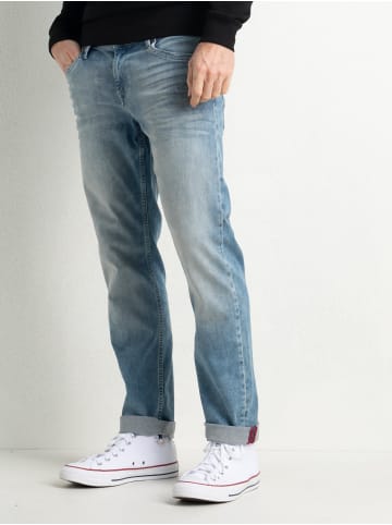 Petrol Industries Slim Straight Fit Jeans Seaham Tracker in Blau