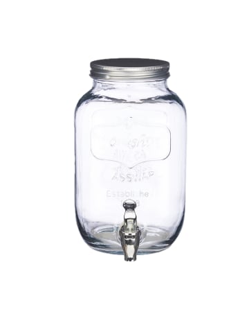 relaxdays Getränkespender in Transparent - 3,5 l