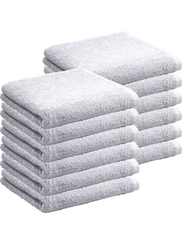 REDBEST Frottier, Leichtfrottier Handtuch 12er-Pack Oceanside in silber