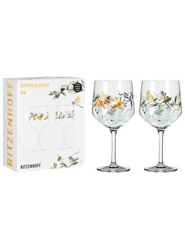 RITZENHOFF 2er Set Gin-Gläser Botanic Glamour 720 ml transparent in transparent