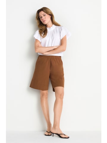 Rich & Royal Ruffle Cotton Blouse in White