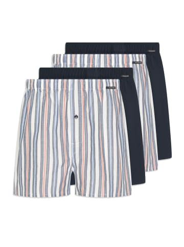 Schiesser Boxershorts Web in Mehrfarbig / Dunkelblau