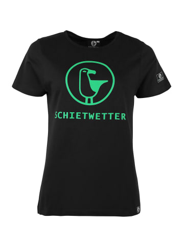 SCHIETWETTER T-Shirt "Mona",  aus 100% Baumwolle in black/neongreen