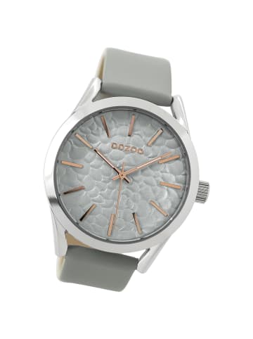 Oozoo Analog-Armbanduhr Oozoo Timepieces grau groß (ca. 43mm)
