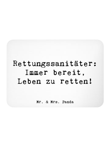 Mr. & Mrs. Panda Kühlschrankmagnet Spruch Rettungssanitäter Held... in Weiß