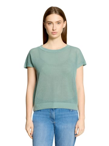 Betty Barclay Lochstrick-Pullover ohne Arm in Aquifer
