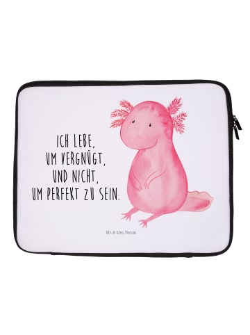 Mr. & Mrs. Panda Notebook Tasche Axolotl null mit Spruch in Weiß