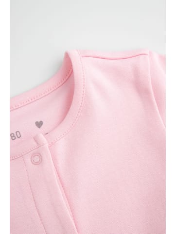 MOKIDA Kurzbeiniger Baumwollstrampler in gedämpftes Rosa