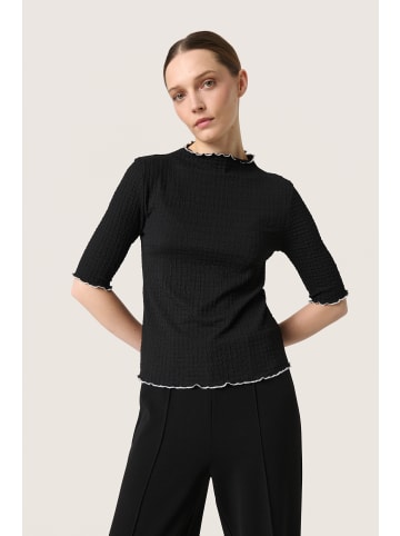 Soaked in Luxury T-shirt SLBuranna Gerade Passform in Black