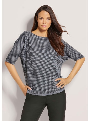 MADELEINE Sweatshirt mit Fledermaus-Ärmeln in schwarz / grau