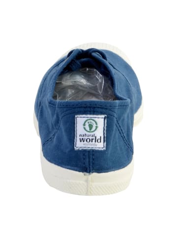 natural world Schnür-Tennisschuhe INGLES TINTADO ELAST. CORDONES 102 Blau