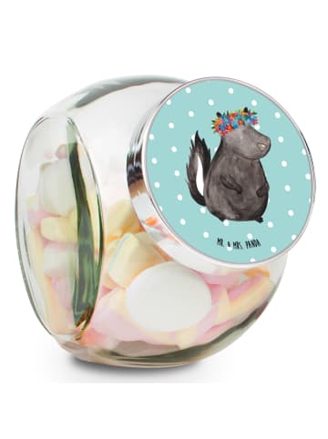 Mr. & Mrs. Panda Bonboniere Stinktier  ohne Spruch in Türkis Pastell